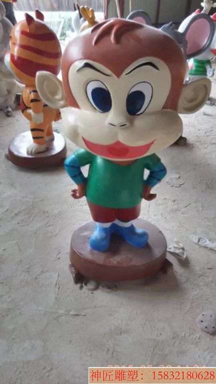 十二生肖卡通雕塑 吉祥猴子 十二生肖卡通雕塑 吉祥猴子