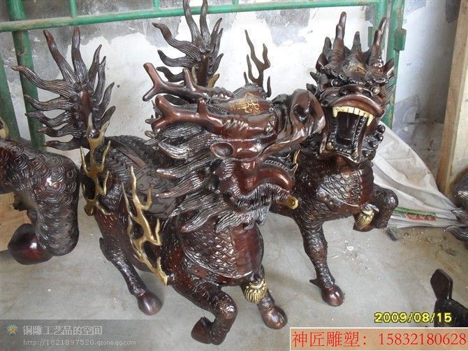 麒麟 动物铜雕塑