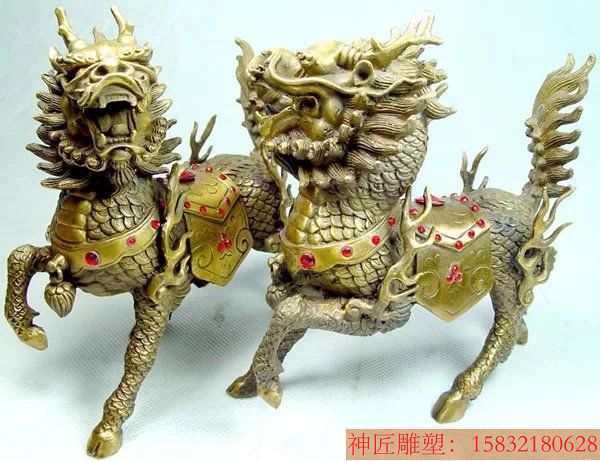铜麒麟制作 动物铜雕塑 铜麒麟制作 动物铜雕塑
