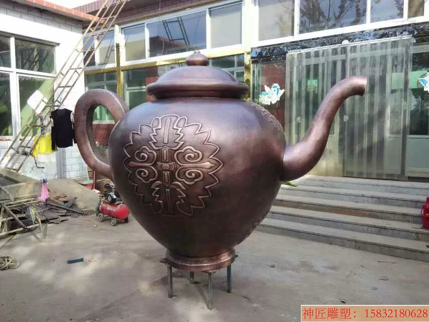 茶壶制作 锻铜茶壶