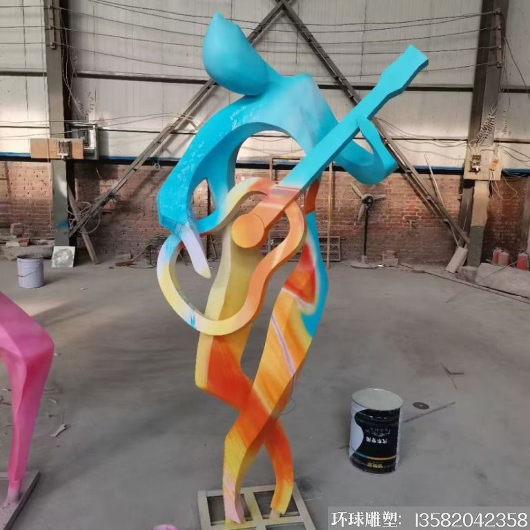 不锈钢音乐人雕塑 厂家定制