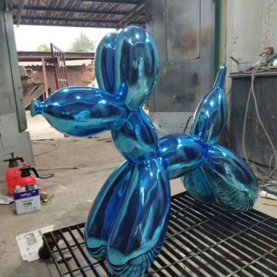 气球狗景观雕塑 不锈钢气球狗雕塑制作厂家